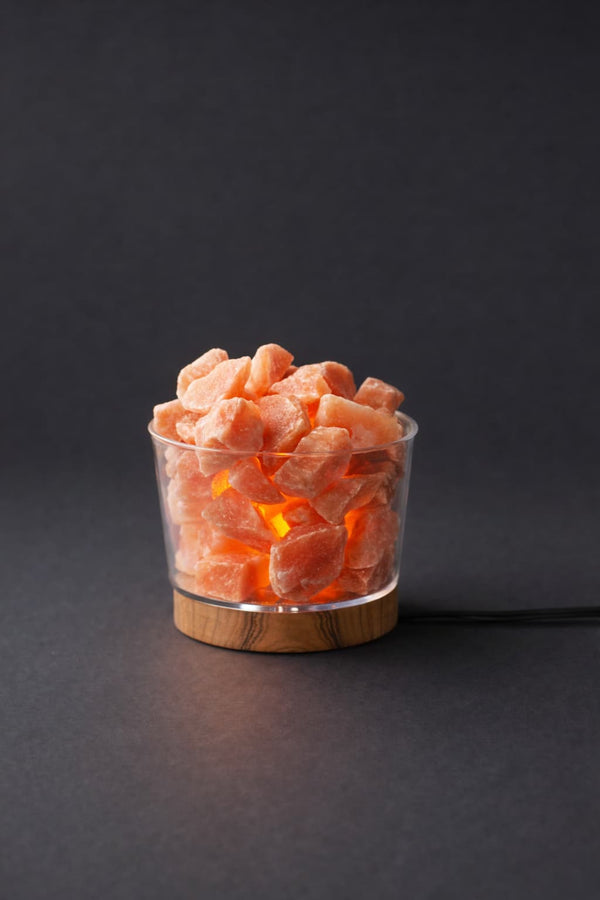 HIMALAYAN PINK ROCK SALT ACRYLIC BOWL