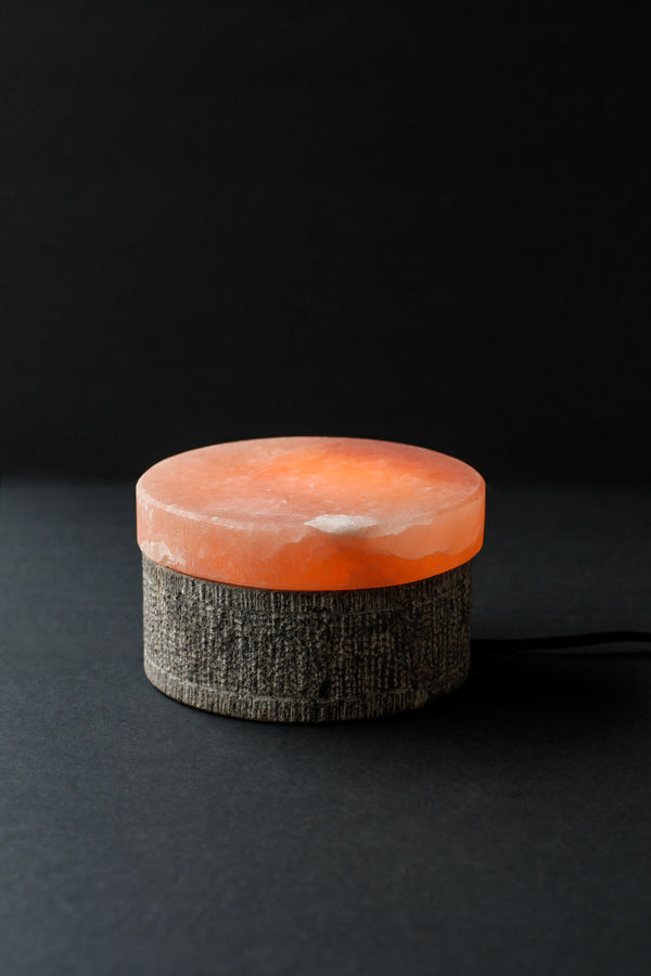 ROCK SALT FOOT MASSAGER WITH MARBLE STAND + ELECTRIC & BULB